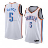 Maglia Oklahoma City Thunderr Markieff Morris NO 5 Association 2018 Bianco