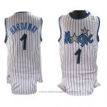 Maglia Orlando Magic Anfernee Hardaway NO 1 Throwback Bianco