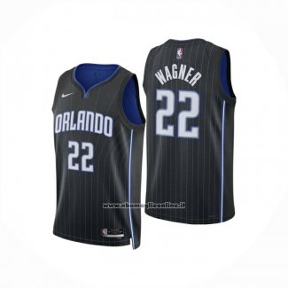 Maglia Orlando Magic Franz Wagner No 22 Icon 2024-25 Nero