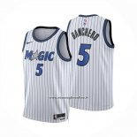 Maglia Orlando Magic Paolo Banchero No 5 Association 2025-26 Bianco