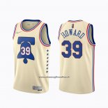 Maglia Philadelphia 76ers Dwight Howard #39 Earned 2020-21 Crema