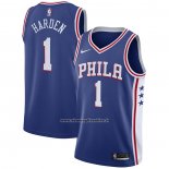 Maglia Philadelphia 76ers James Harden #1 Icon Blu