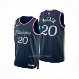 Maglia Philadelphia 76ers Jared Mccain No 20 Citta 2025-26 Blu