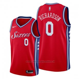 Maglia Philadelphia 76ers Josh Richardson NO 0 Statement Rosso