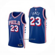 Maglia Philadelphia 76ers Lebron James No 23 Icon 2025-26 Blu
