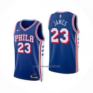 Maglia Philadelphia 76ers Lebron James No 23 Icon 2025-26 Blu