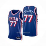 Maglia Philadelphia 76ers V.j. Edgecombe No 77 Icon 2025-26 Blu