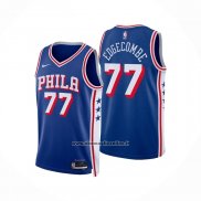 Maglia Philadelphia 76ers V.j. Edgecombe No 77 Icon 2025-26 Blu