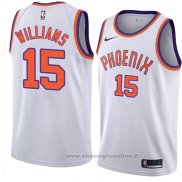 Maglia Phoenix Suns Alan Williams NO 15 Hardwood Classic 2018 Bianco