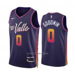 Maglia Phoenix Suns Jordan Goodwin #0 Citta 2023-24 Viola