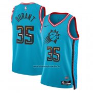 Maglia Phoenix Suns Kevin Durant #35 Citta 2022-23 Blu