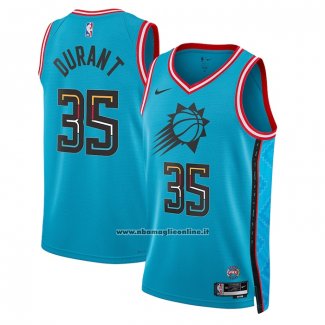 Maglia Phoenix Suns Kevin Durant #35 Citta 2022-23 Blu