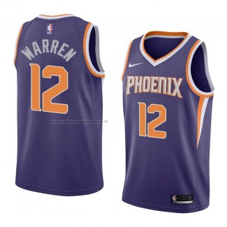 Maglia Phoenix Suns Tj Warren NO 12 Icon 2018 Viola