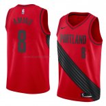 Maglia Portland Trail Blazers Al Farouq Aminu NO 8 Statement 2018 Rosso