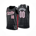 Maglia Portland Trail Blazers Jordan Henderson #00 Citta 2024-25 Nero