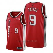 Maglia Portland Trail Blazers Nassir Little NO 9 Classic Edition Rosso