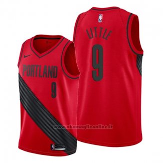 Maglia Portland Trail Blazers Nassir Little NO 9 Statement 2019-20 Rosso