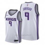 Maglia Sacramento Kings B.j. Johnson NO 9 Association Bianco