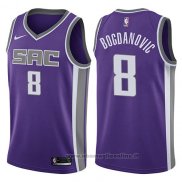 Maglia Sacramento Kings Bogdan Bogdanovic NO 8 Icon 2017-18 Viola