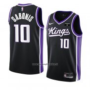 Maglia Sacramento Kings Domantas Sabonis #10 Icon 2023-24 Nero