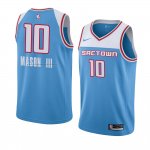 Maglia Sacramento Kings Frank Mason III NO 10 Citta 2018-19 Blu