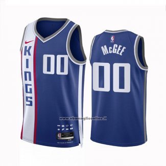 Maglia Sacramento Kings Javale Mcgee #00 Citta 2023-24 Blu