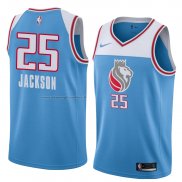 Maglia Sacramento Kings Justin Jackson NO 25 Citta 2018 Blu