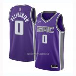 Maglia Sacramento Kings Tyrese Haliburton #0 Icon 2020-21 Nero