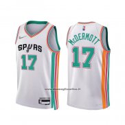 Maglia San Antonio Spurs Doug Mcdermott #17 Citta 2021-22 Bianco