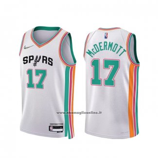 Maglia San Antonio Spurs Doug Mcdermott #17 Citta 2021-22 Bianco