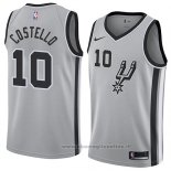 Maglia San Antonio Spurs Matt Costello NO 10 Statement 2018 Grigio