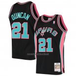 Maglia San Antonio Spurs Tim Duncan #21 Mitchell & Ness 1998-99 Nero