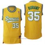 Maglia Seattle SuperSonics Kevin Durant NO 35 Historic Giallo2