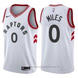 Maglia Toronto Raptors Cj Miles NO 0 Association 2017-18 Bianco