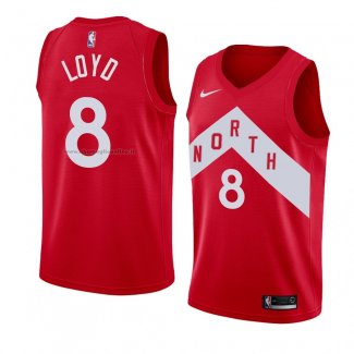 Maglia Toronto Raptors Jordan Loyd NO 8 Earned 2018-19 Rosso