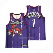 Maglia Toronto Raptors Tracy McGrady #1 Classic Edition Viola