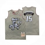 Maglia Toronto Raptors Vince Carter No 15 Mitchell & Ness 1998-99 Grigio