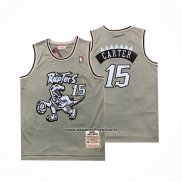 Maglia Toronto Raptors Vince Carter No 15 Mitchell & Ness 1998-99 Grigio