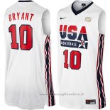 Maglia USA 1992 Kobe Bryant NO 10 Bianco