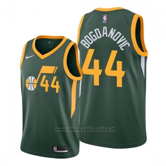 Maglia Utah Jazz Bojan Bogdanovic NO 44 Earned Verde