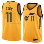 Maglia Utah Jazz Dante Exum NO 11 Statement 2018 Giallo