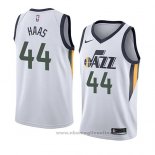 Maglia Utah Jazz Isaac Haas NO 44 Association 2018 Bianco
