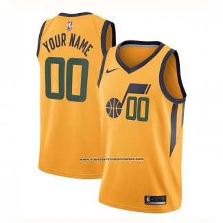 Maglia Utah Jazz Personalizzate Association Giallo