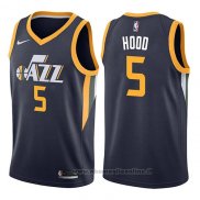 Maglia Utah Jazz Rodney Hood NO 5 Icon 2017-18 Blu