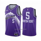 Maglia Utah Jazz Talen Horton-tucker #5 Citta 2023-24 Viola