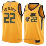 Maglia Utah Jazz Thabo Sefolosha NO 22 Statement 2018 Giallo