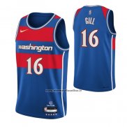 Maglia Washington Wizards Anthony Gill #16 Citta 2021-22 Blu