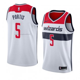 Maglia Washington Wizards Bobby Portis NO 5 Association 2018 Bianco