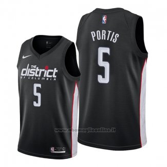 Maglia Washington Wizards Bobby Portis NO 5 Citta Nero