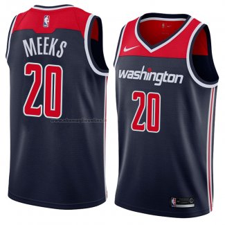 Maglia Washington Wizards Jodie Meeks NO 20 Statement 2018 Nero